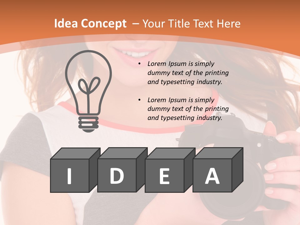 Dress Brunette Background PowerPoint Template