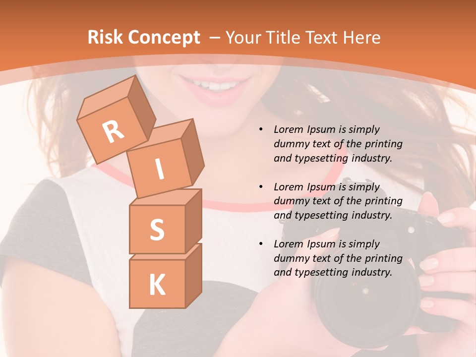 Dress Brunette Background PowerPoint Template