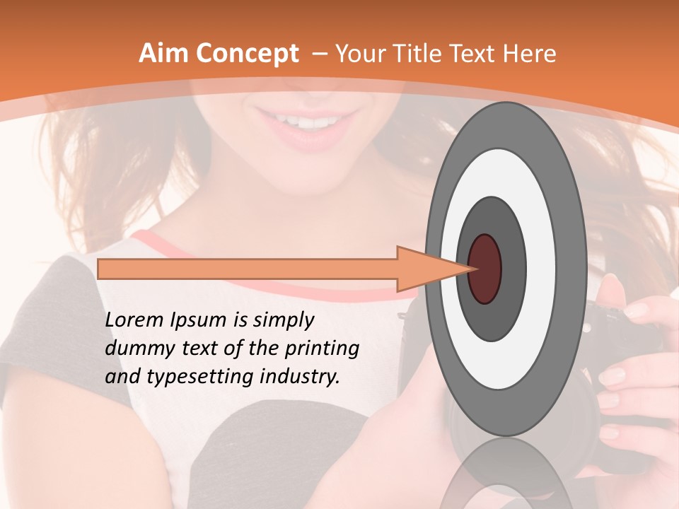 Dress Brunette Background PowerPoint Template