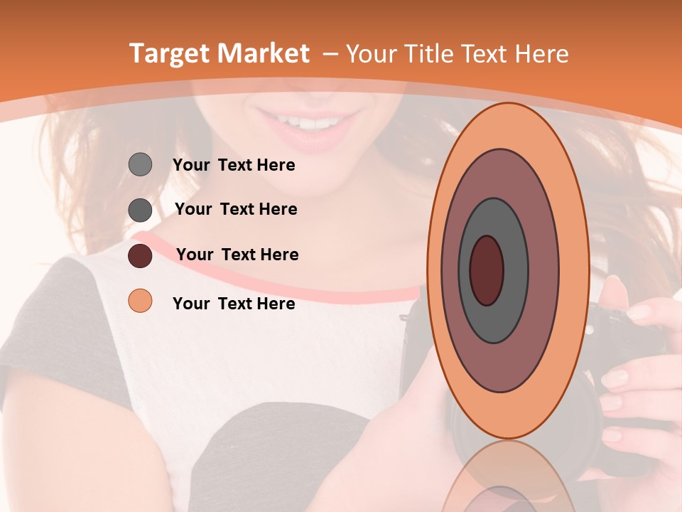 Dress Brunette Background PowerPoint Template