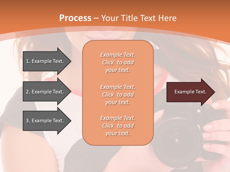 Dress Brunette Background PowerPoint Template