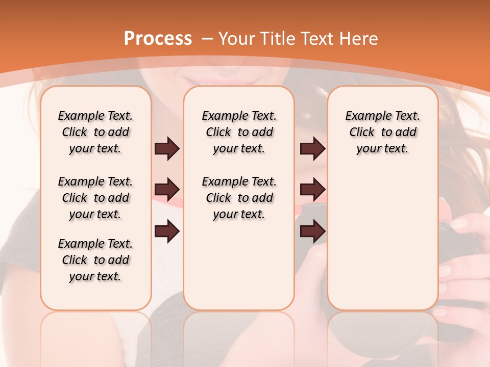 Dress Brunette Background PowerPoint Template