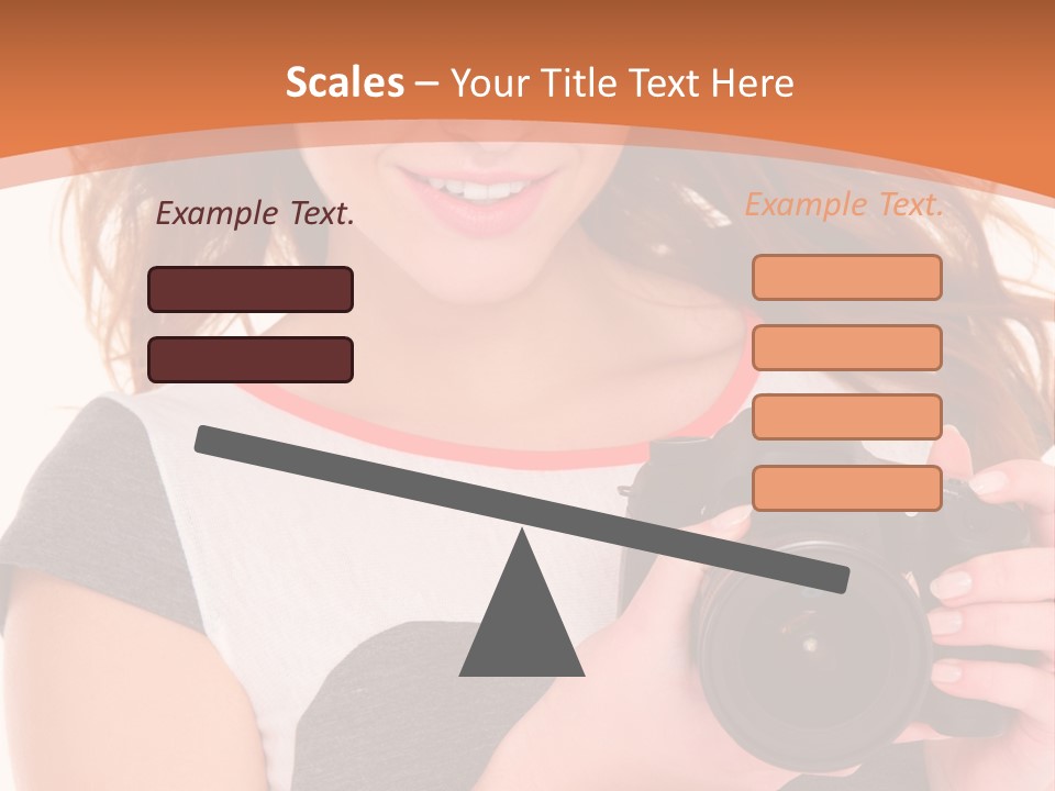 Dress Brunette Background PowerPoint Template