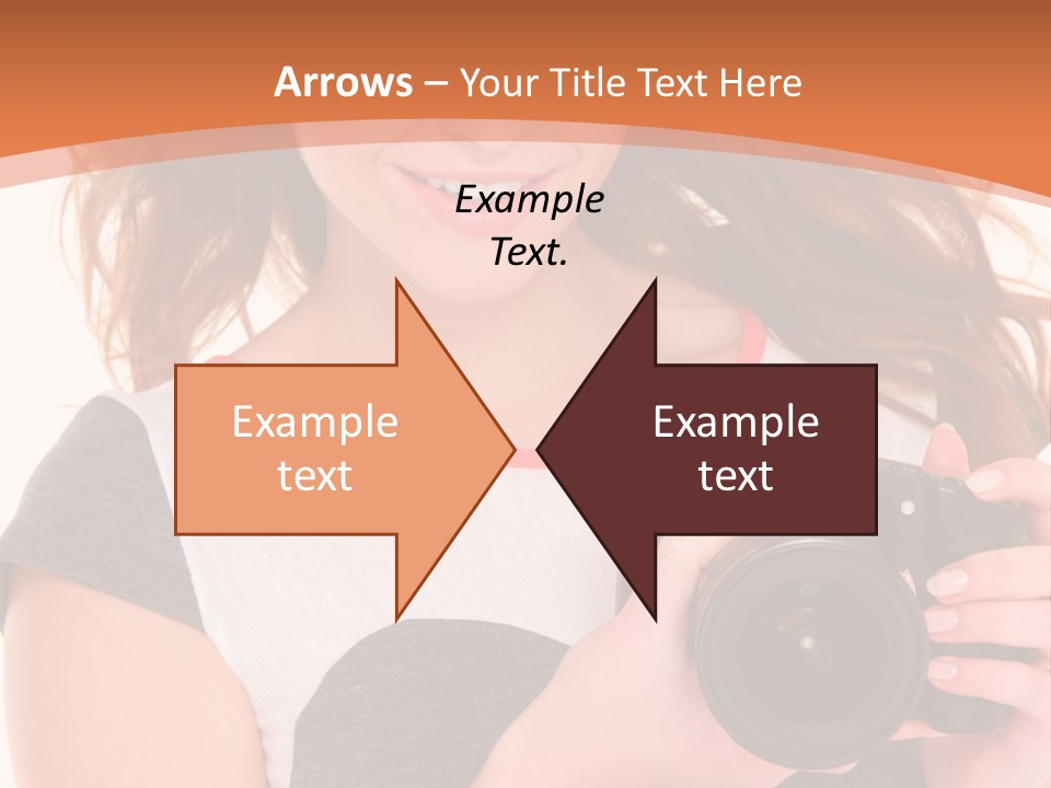 Dress Brunette Background PowerPoint Template