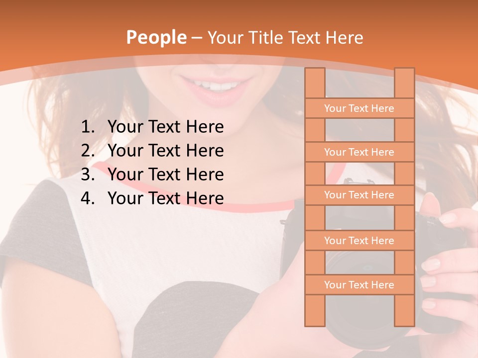 Dress Brunette Background PowerPoint Template