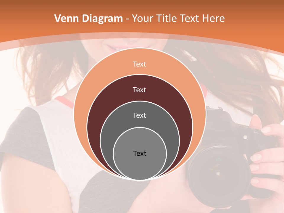 Dress Brunette Background PowerPoint Template