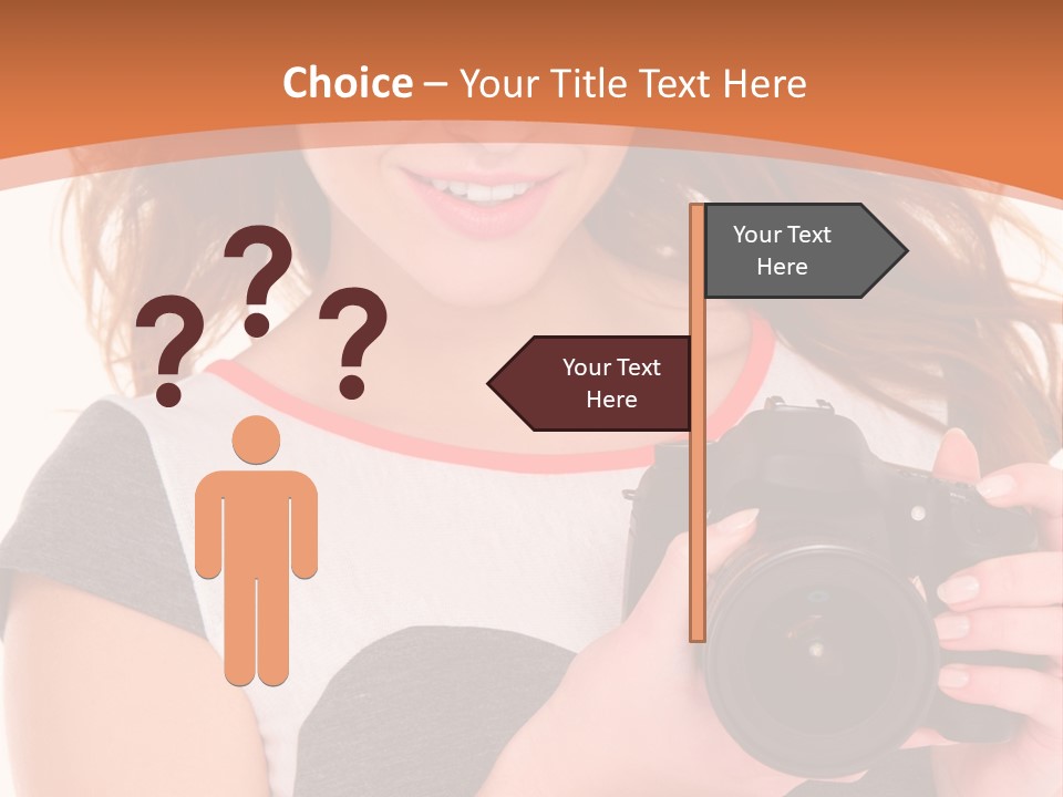 Dress Brunette Background PowerPoint Template