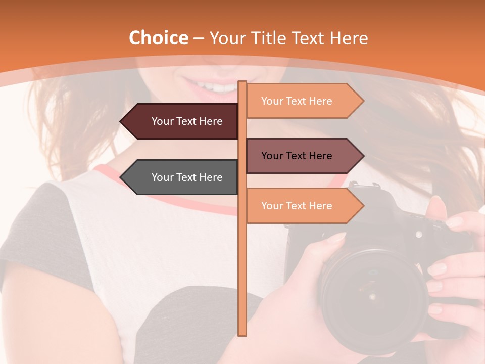 Dress Brunette Background PowerPoint Template