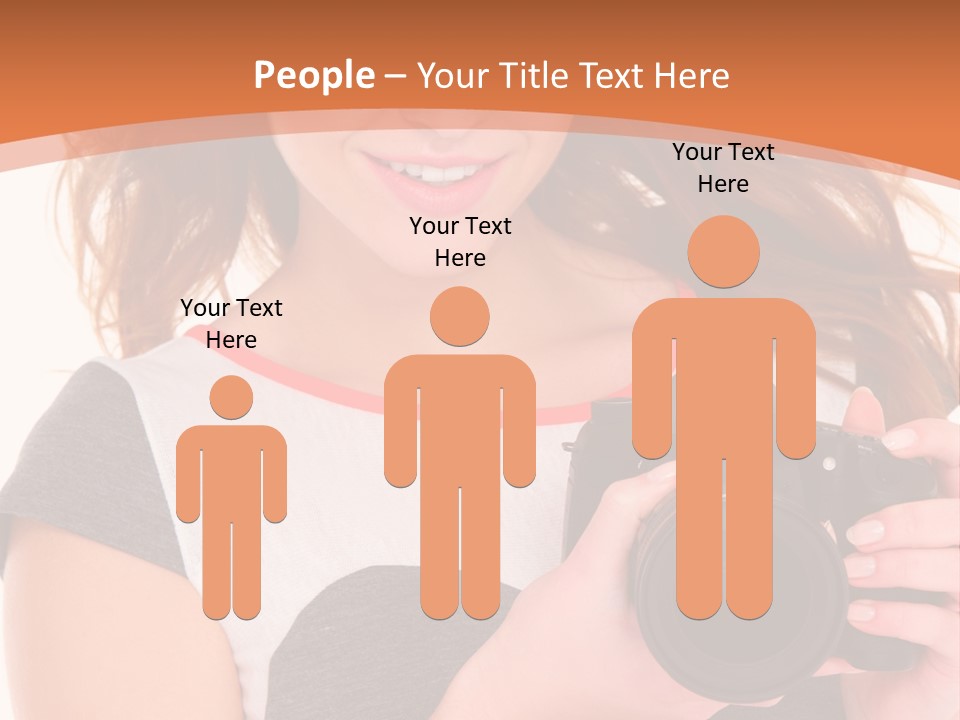 Dress Brunette Background PowerPoint Template