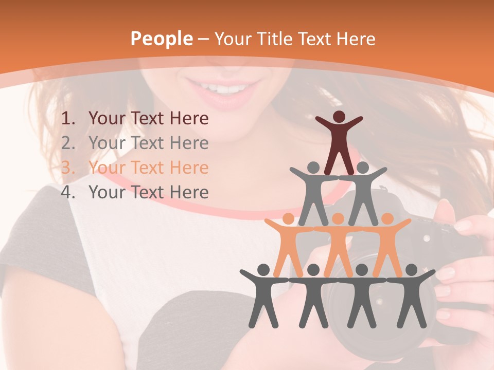 Dress Brunette Background PowerPoint Template