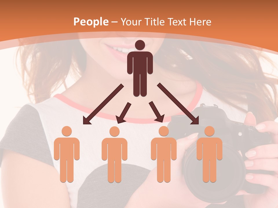 Dress Brunette Background PowerPoint Template