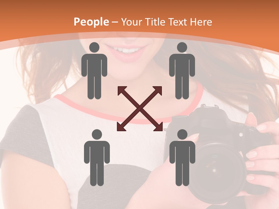 Dress Brunette Background PowerPoint Template