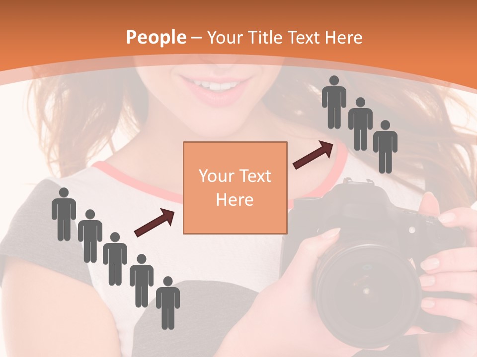 Dress Brunette Background PowerPoint Template