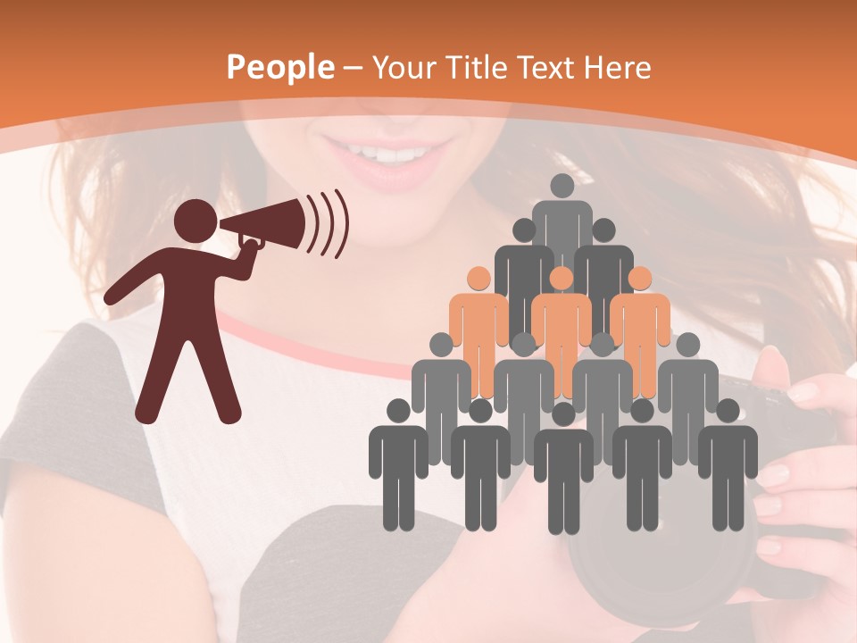 Dress Brunette Background PowerPoint Template