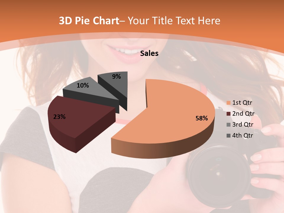 Dress Brunette Background PowerPoint Template