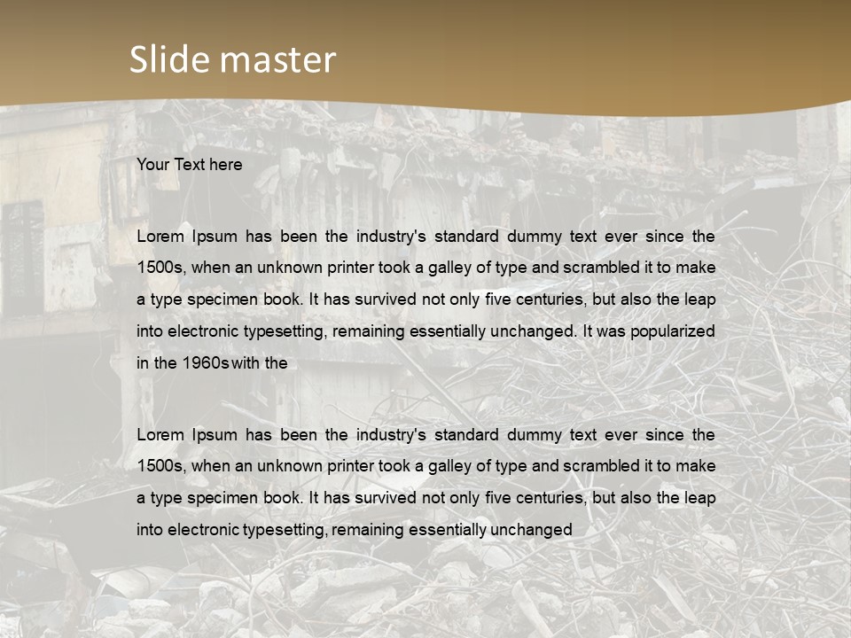 Terrorism Danger Impact PowerPoint Template