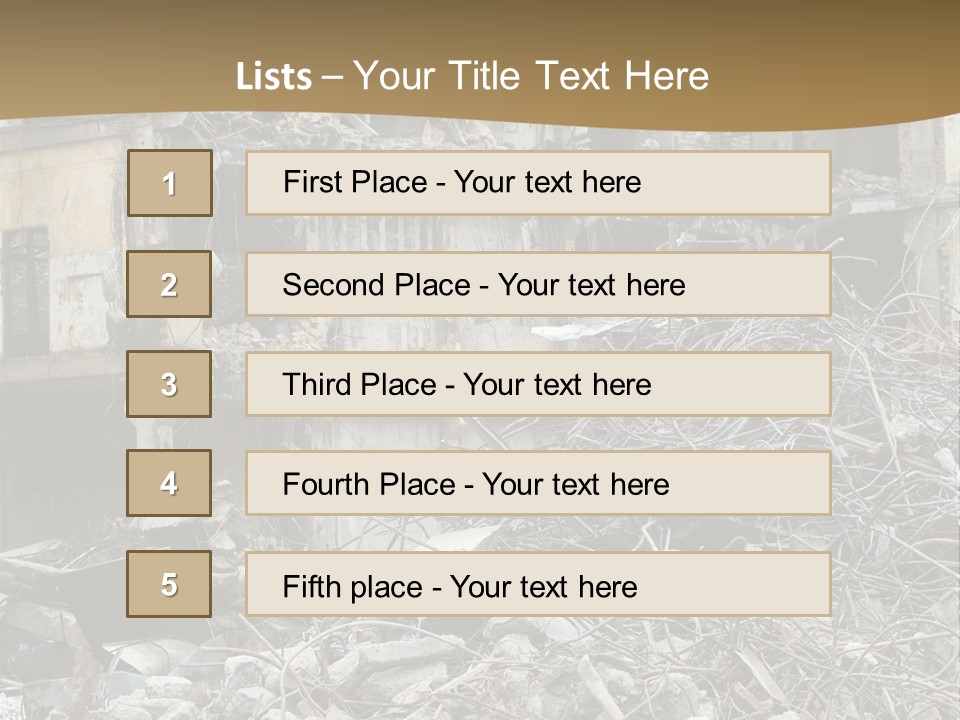 Terrorism Danger Impact PowerPoint Template