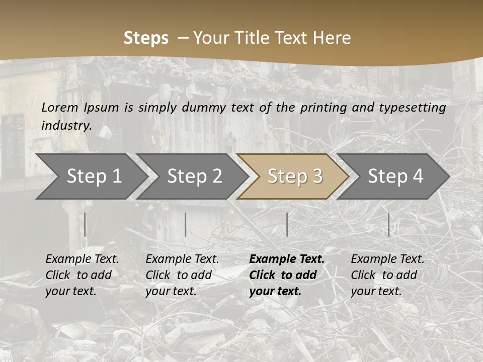 Terrorism Danger Impact PowerPoint Template