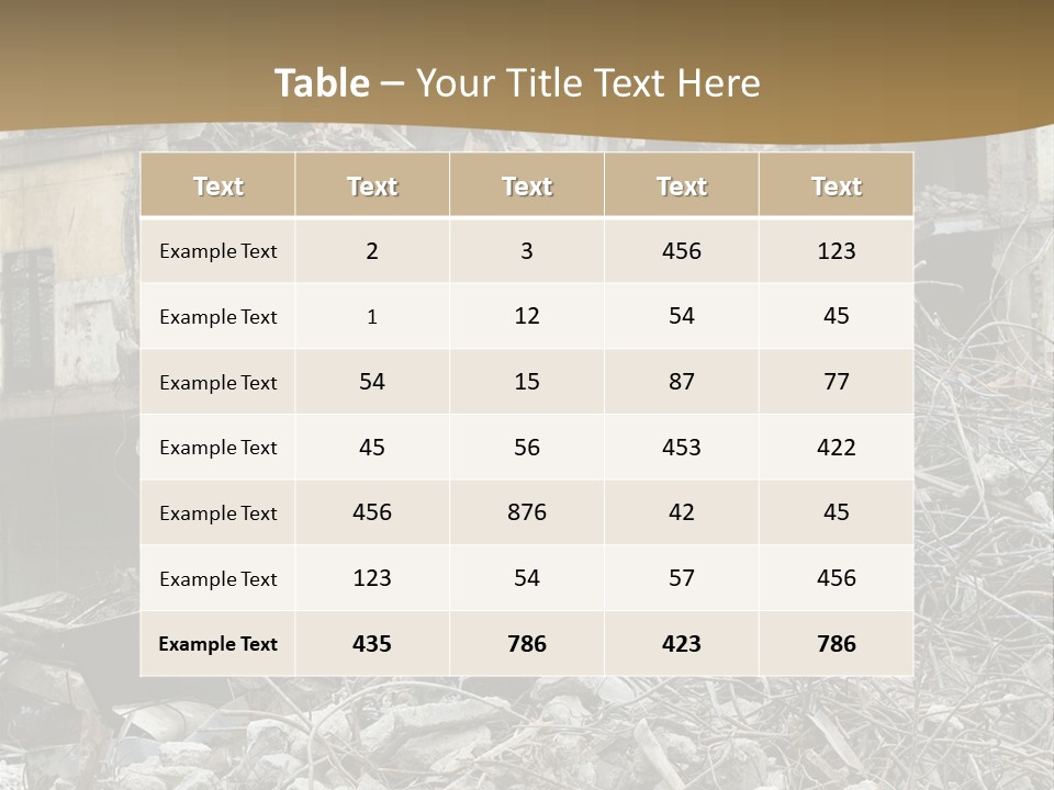 Terrorism Danger Impact PowerPoint Template