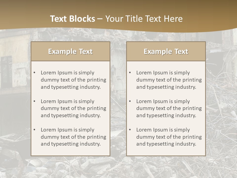 Terrorism Danger Impact PowerPoint Template
