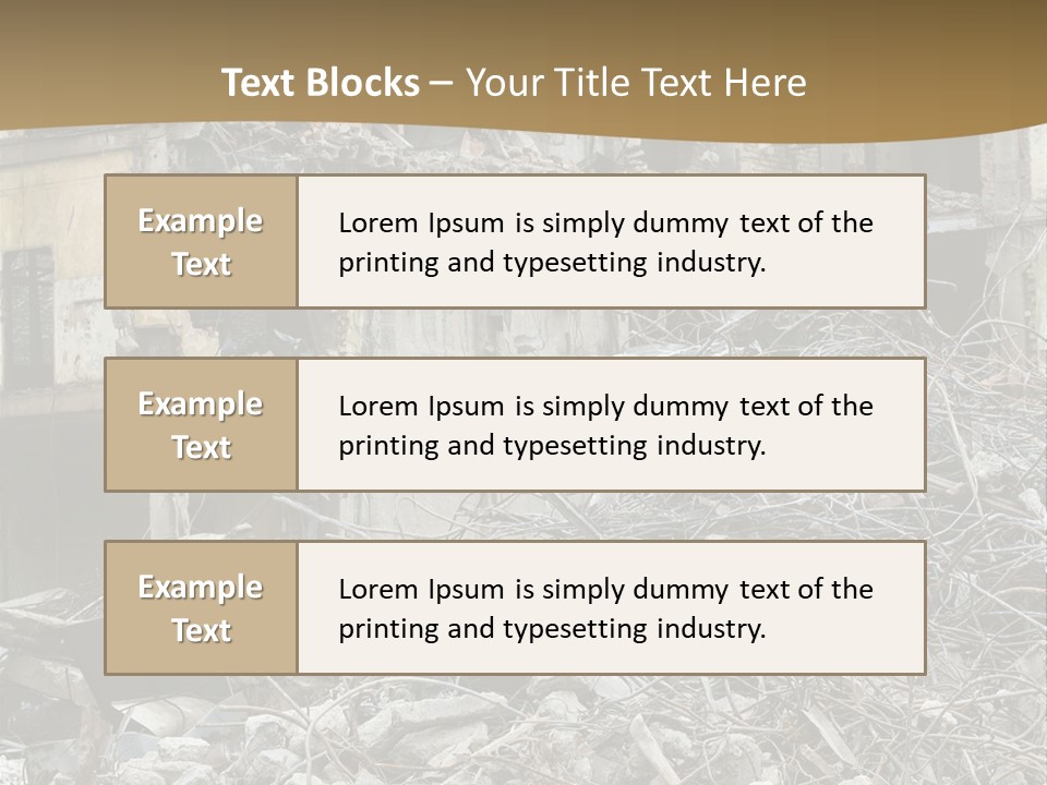 Terrorism Danger Impact PowerPoint Template