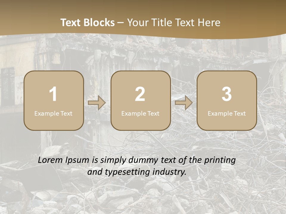 Terrorism Danger Impact PowerPoint Template