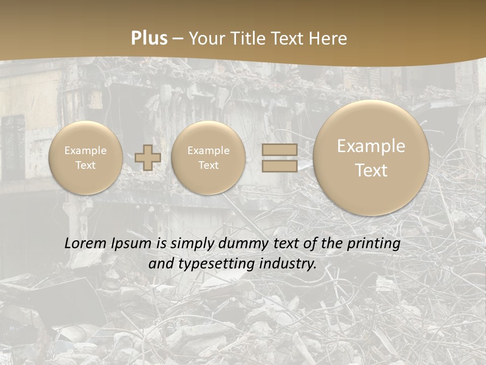 Terrorism Danger Impact PowerPoint Template