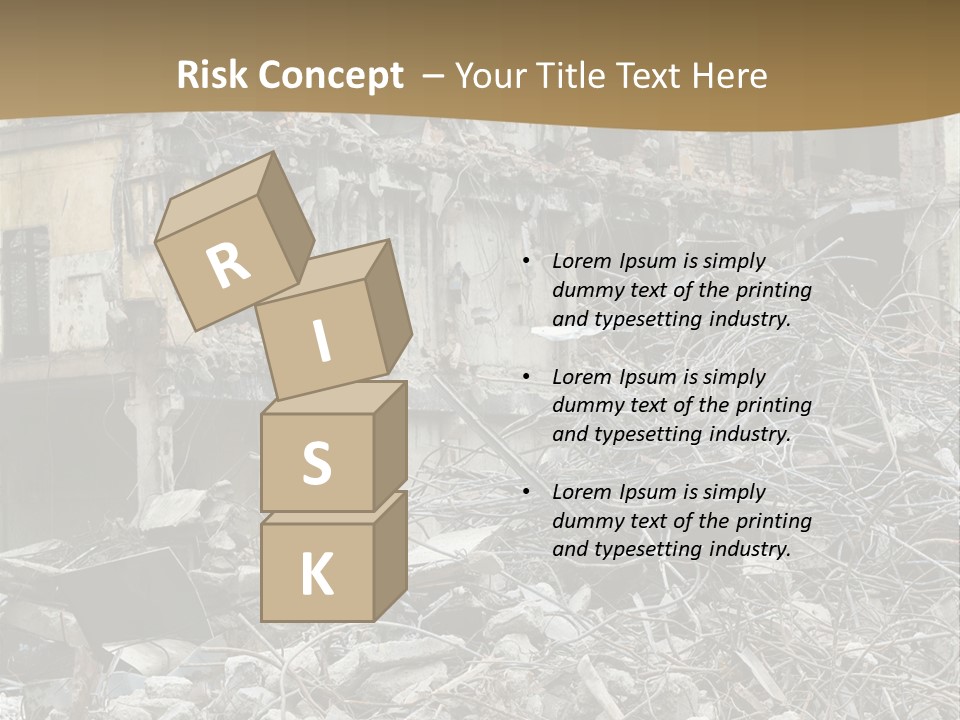 Terrorism Danger Impact PowerPoint Template