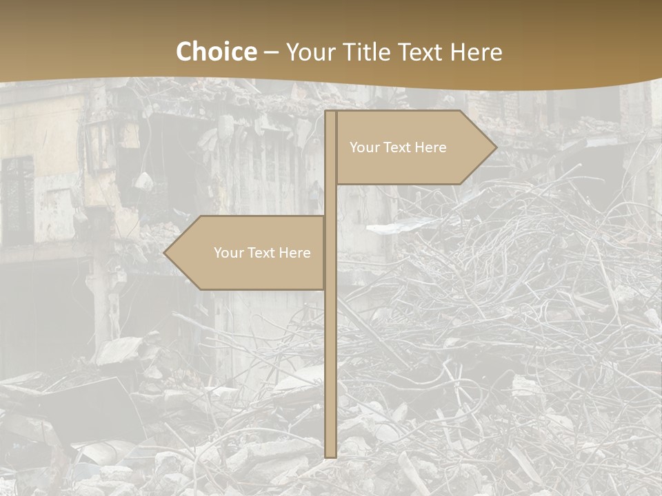 Terrorism Danger Impact PowerPoint Template