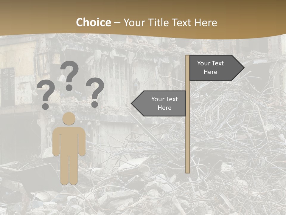 Terrorism Danger Impact PowerPoint Template