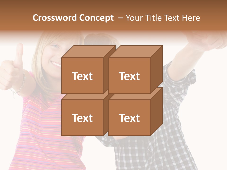 Friendly Teenager Cheerful PowerPoint Template