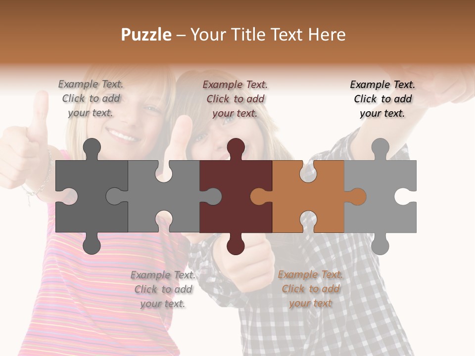 Friendly Teenager Cheerful PowerPoint Template