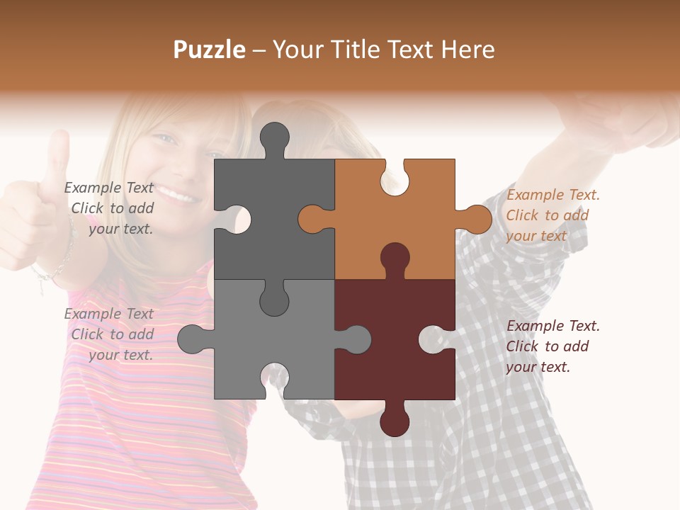 Friendly Teenager Cheerful PowerPoint Template