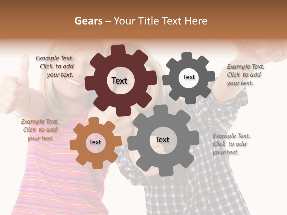 Friendly Teenager Cheerful PowerPoint Template