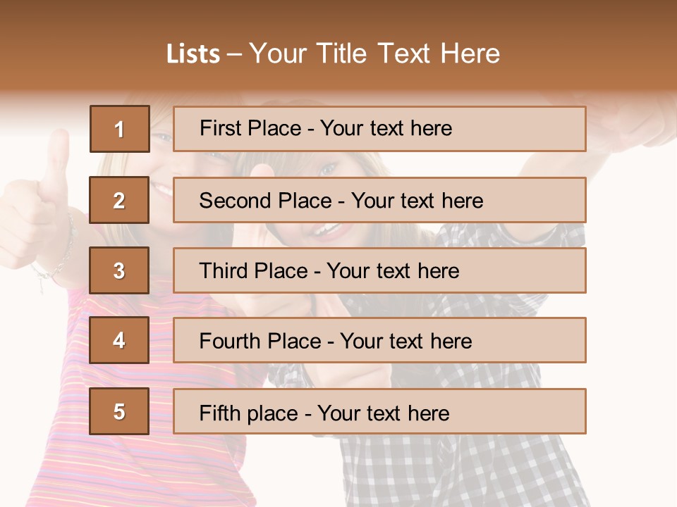 Friendly Teenager Cheerful PowerPoint Template