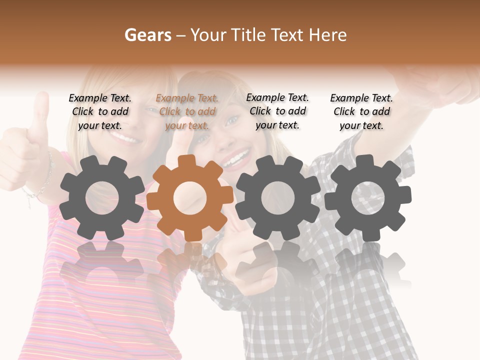 Friendly Teenager Cheerful PowerPoint Template