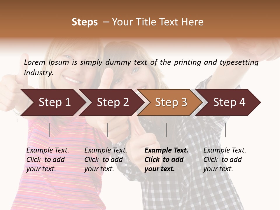 Friendly Teenager Cheerful PowerPoint Template