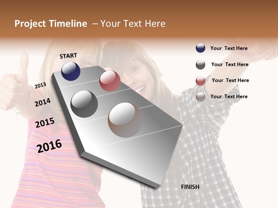 Friendly Teenager Cheerful PowerPoint Template