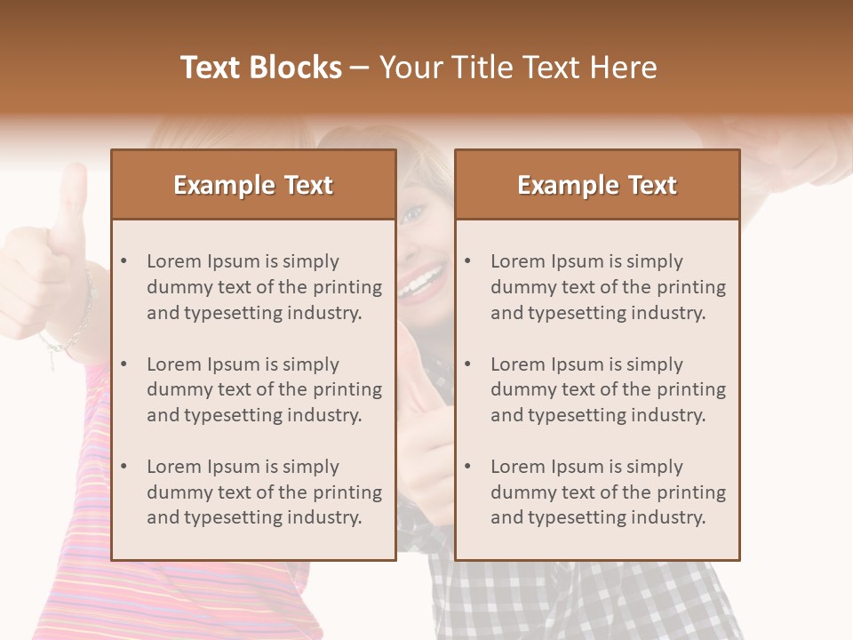 Friendly Teenager Cheerful PowerPoint Template