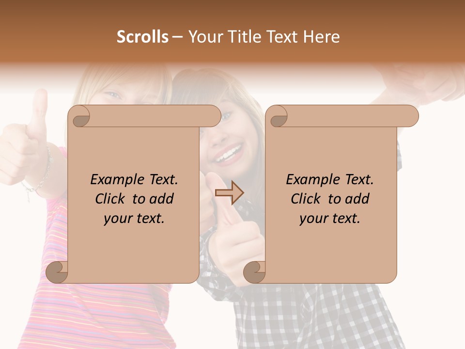 Friendly Teenager Cheerful PowerPoint Template