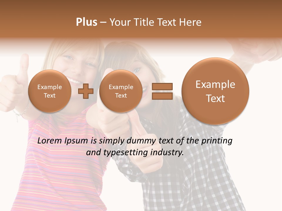 Friendly Teenager Cheerful PowerPoint Template