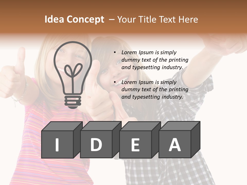 Friendly Teenager Cheerful PowerPoint Template