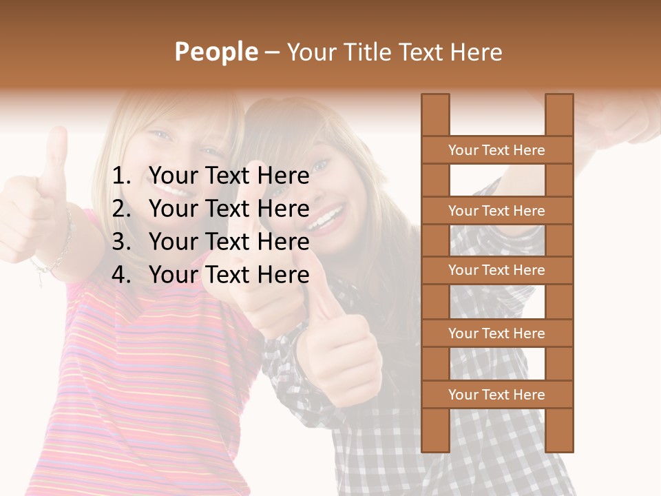 Friendly Teenager Cheerful PowerPoint Template
