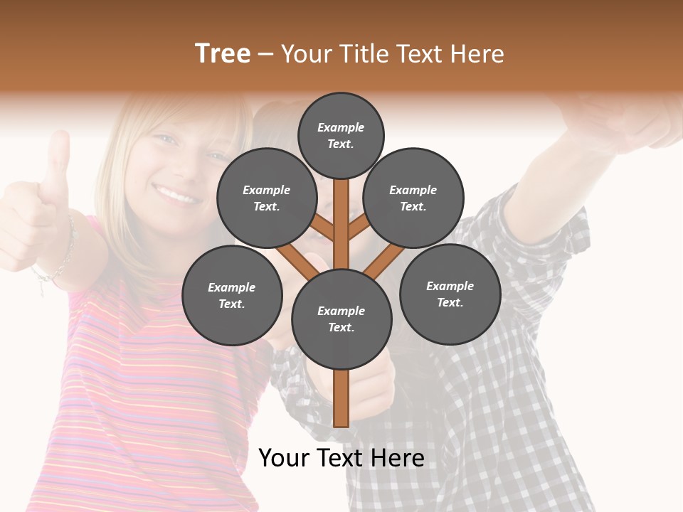 Friendly Teenager Cheerful PowerPoint Template