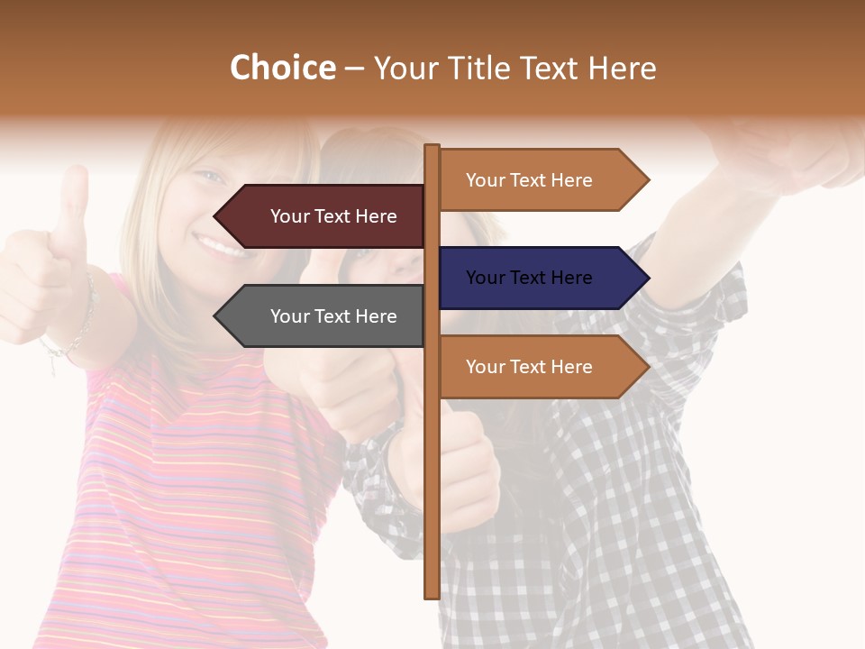 Friendly Teenager Cheerful PowerPoint Template