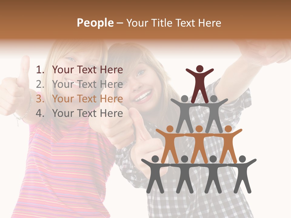 Friendly Teenager Cheerful PowerPoint Template
