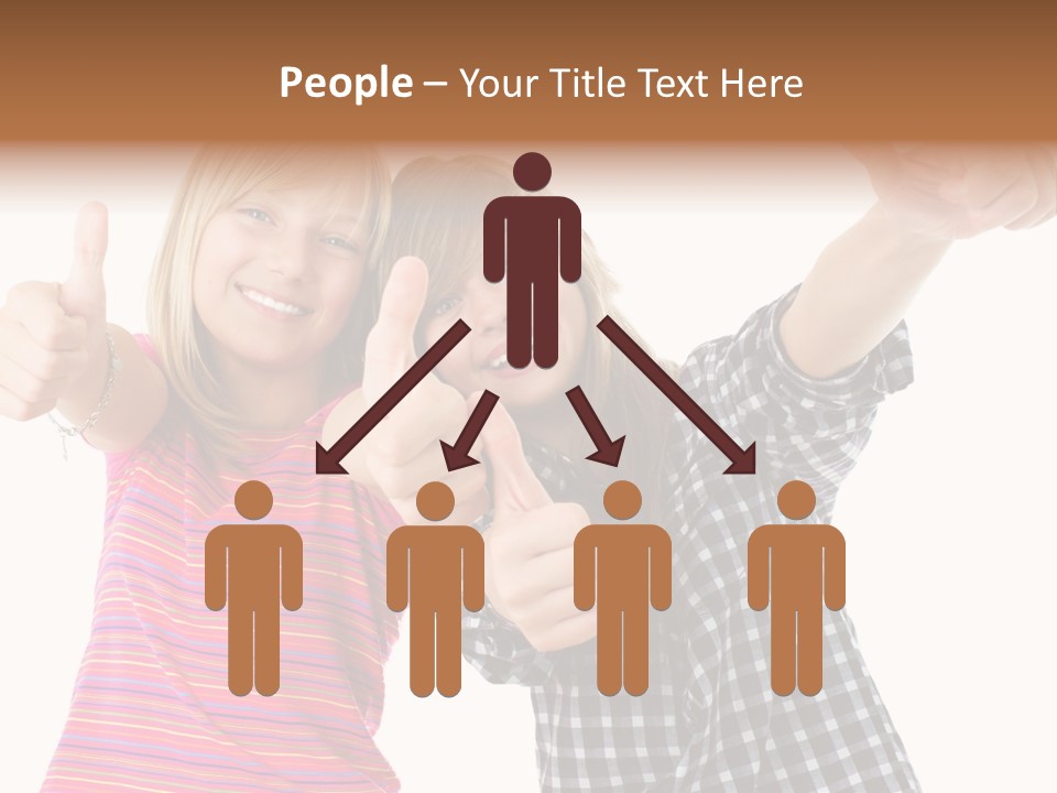 Friendly Teenager Cheerful PowerPoint Template