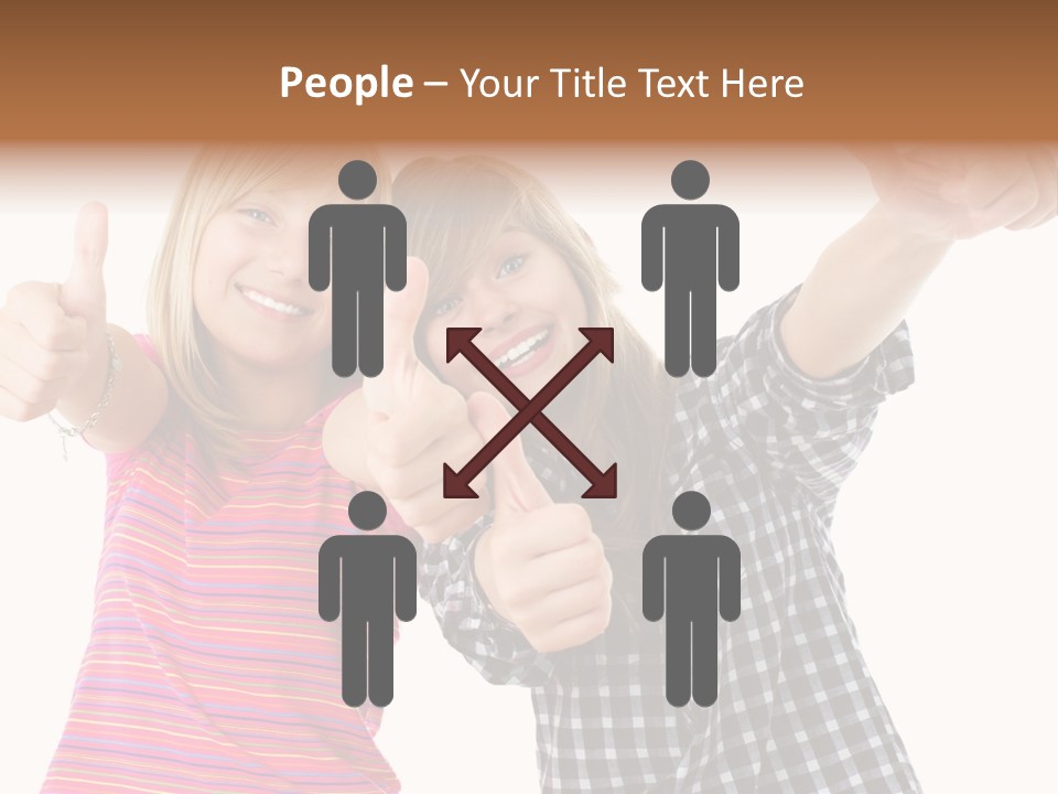 Friendly Teenager Cheerful PowerPoint Template