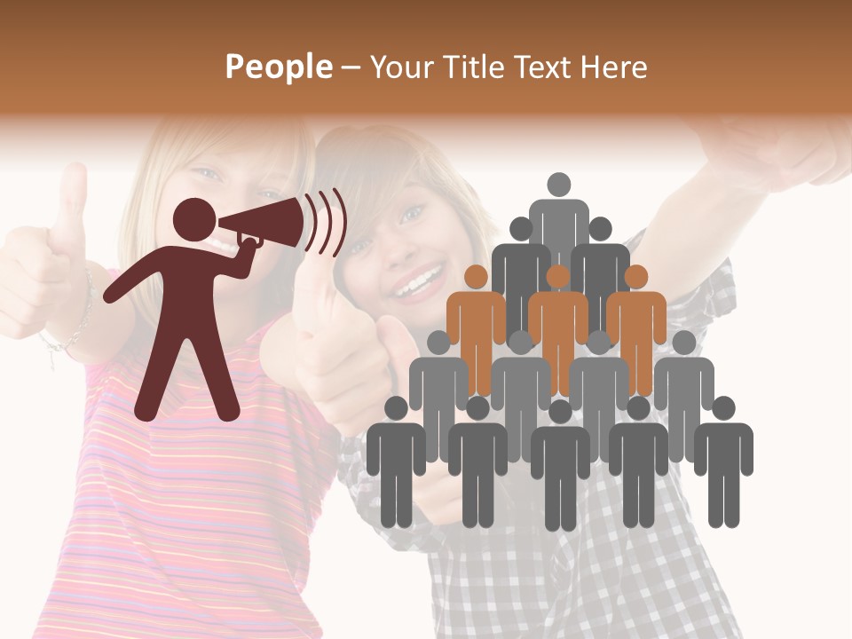 Friendly Teenager Cheerful PowerPoint Template