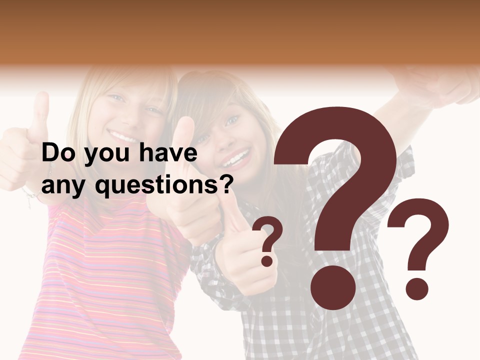 Friendly Teenager Cheerful PowerPoint Template